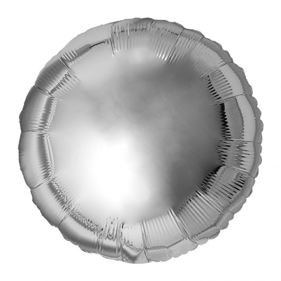 Τεράστιο Μπαλόνι Στρογγυλό Ασημί 173 cm