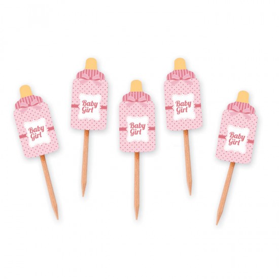Topper Cupcake - Μπιμπερό Baby Girl (25 τεμ)