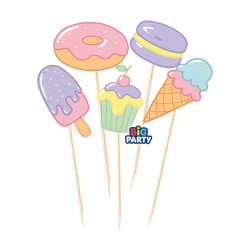 Topper Cupcake -  Παγωτά και Γλυκά (5 τεμ) Topper Cupcake -  Παγωτά και Γλυκά (5 τεμ)
