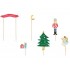 Topper τούρτας Christmas (6 τεμ)