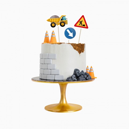 Topper Τούρτας - Εργοτάξιο (7 τεμ)
