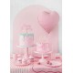 Topper Τούρτας Happy Birthday Απαλό Ροζ