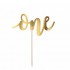 Topper τούρτας One Χρυσό