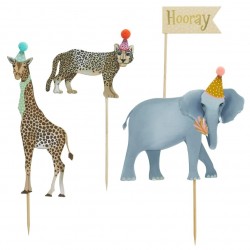 Topper τούρτας Safari party (4 τεμ) Topper τούρτας Safari party (4 τεμ)