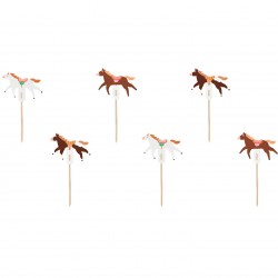 Toppers για Cupcakes Άλογο Vintage (6 τεμ) Toppers για Cupcakes Άλογο Vintage (6 τεμ)