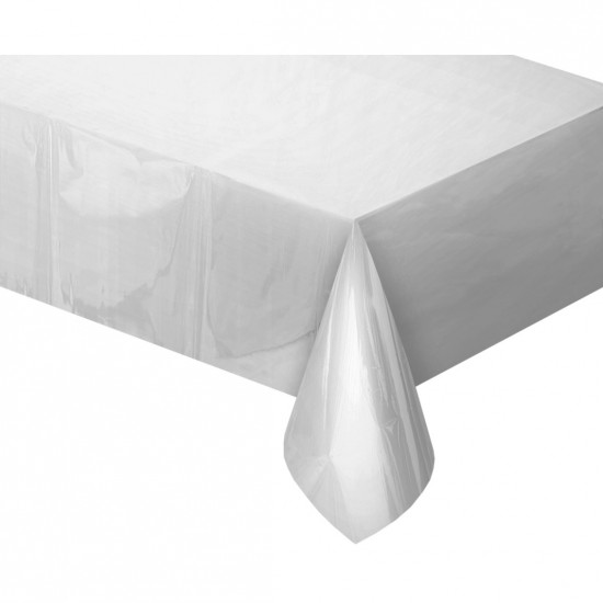 Τραπεζομάντηλο Foil Ασημί Μεταλλικό 183cm
