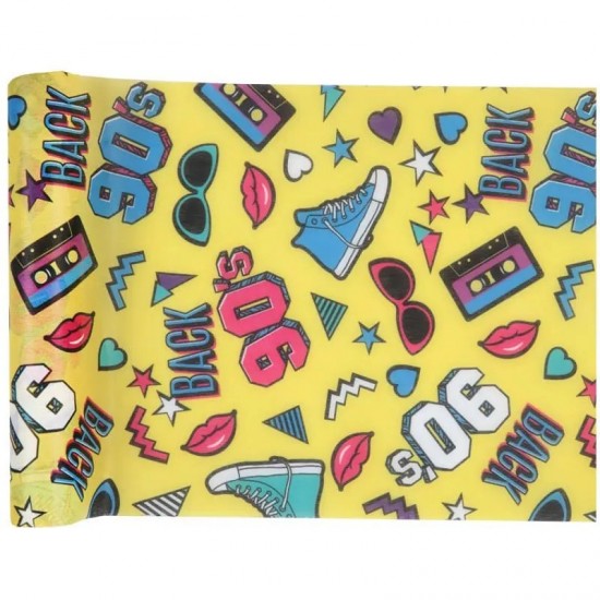 Runner τραπεζιού 90's Πολύχρωμο 5m Runner τραπεζιού 90's Πολύχρωμο 5m