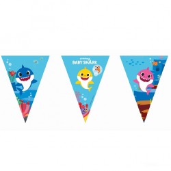 Τριγωνικά Σημαιάκια Baby Shark 2.3m Τριγωνικά Σημαιάκια Baby Shark 2.3m