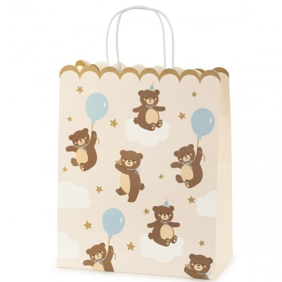 Τσάντα Δώρου Αρκουδάκι με Μπαλόνι