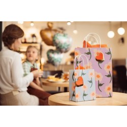 Τσάντα Δώρου με λουλουδάκια