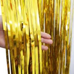 Xρυσή foil Κουρτίνα Διακόσμησης Xρυσή foil Κουρτίνα Διακόσμησης